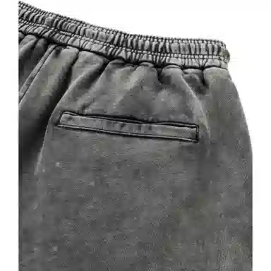 Feng Chen Wang Deconstructed Washed Shorts Grey