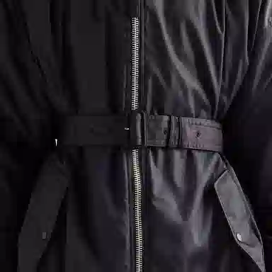 Prada FW22 Belted Jacket Black