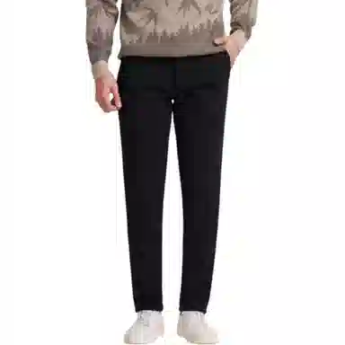 才子 中腰微弹加绒加厚休闲裤 男款