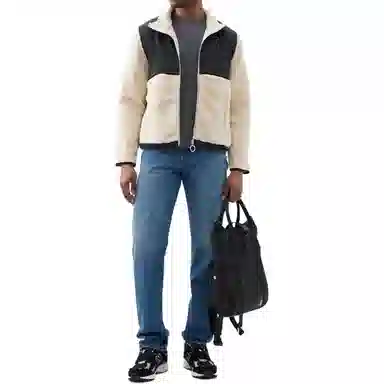 AMIPARIS Patchwork Zip Fleece Jacket