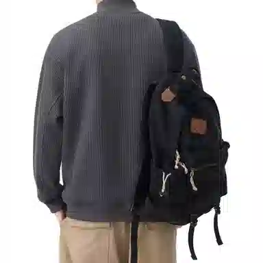 帝狼牛 半开襟拉链休闲潮流百搭宽松基础卫衣 男女同款