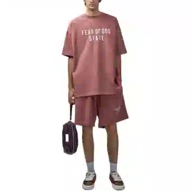 Fear of God Essentials Heavy Crewneck Crimson