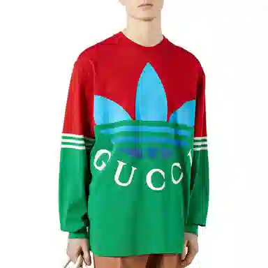 Gucci x adidas SS23 Long Sleeve T-Shirt Green