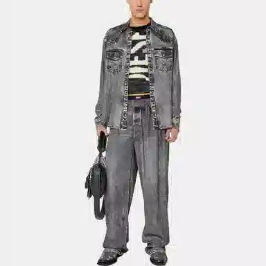 DIESEL FW22 Denim Jacket Grey