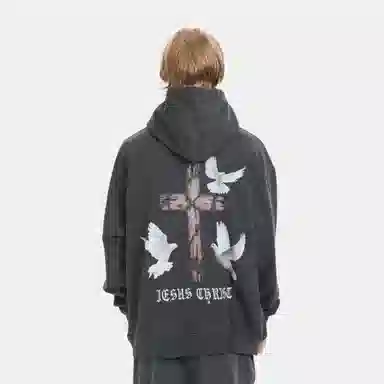 False Perception Peace Dove Hoodie Black