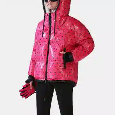 Moncler Grenoble Quilted Down Jacket Red