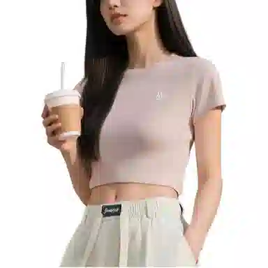 MLB BASIC SMALL LOGO Slim Crop T