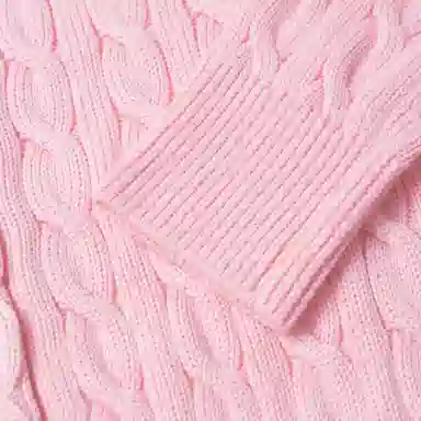 Polo Ralph Lauren Cable-Knit Cardigan Pink