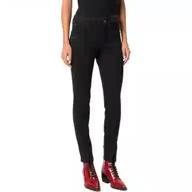 纪梵希 五口袋修身正面开衩长裤牛仔裤 女款