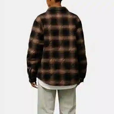 Stussy FW25 QUILTED PLAID SHIRT JACKET