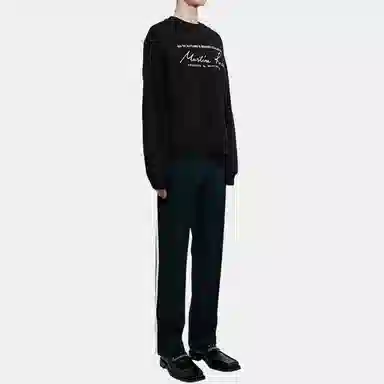 Martine Rose SS22 Logo Crewneck Sweatshirt Black
