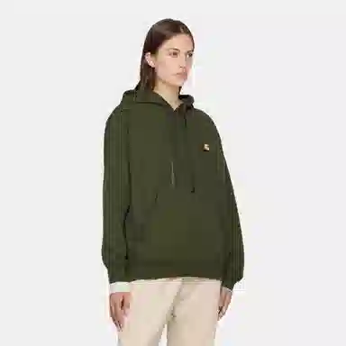 Carhartt WIP American Script FW24 Hoodie Green