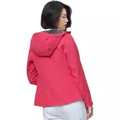 探路者 纯色简约百搭舒适夹克外套 女款 胭脂红