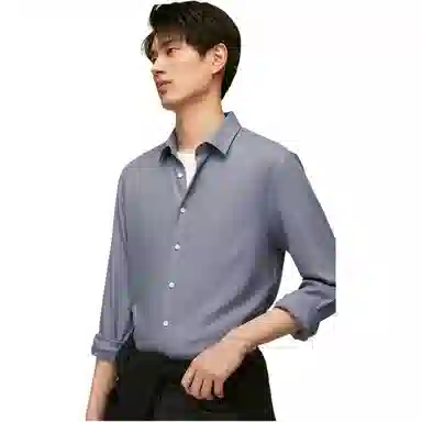 红豆 暖姜春秋保暖长袖莫代尔舒适抗菌发热商务休闲衬衫 男女同款