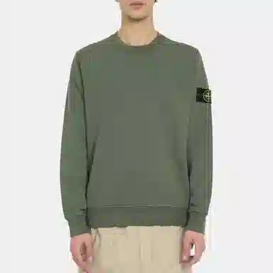 Stone Island SS24 Crewneck Sweatshirt Moss Green