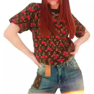 Louis Vuitton LV x TM Cherry Blossom Slim Fit T-Shirt