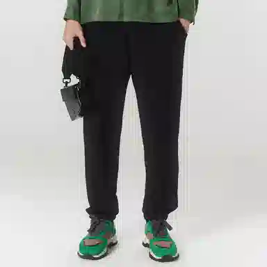 速写 纯色九分裤宽松束脚运动裤 男款