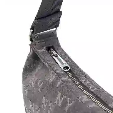 MLB Denim Shoulder Bag Grey