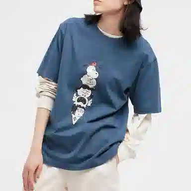 UNIQLO x Peanuts T-Shirt Blue