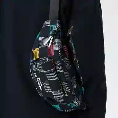 中国李宁 极限运动系列时尚休闲印花 棉质 胸包腰包 常规 男女同款情侣款 多色