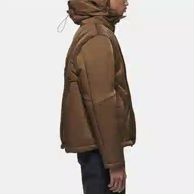 A-COLD-WALL* Nylon Hooded Jacket Brown