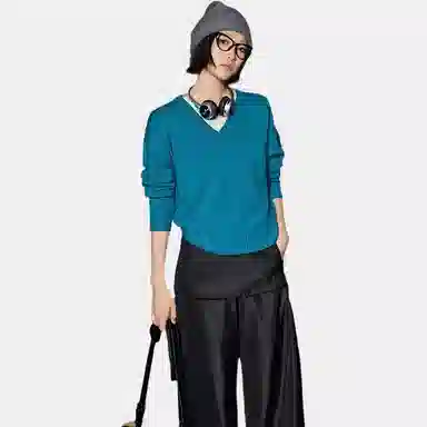 美洋 长袖宽松套头毛衣 女款