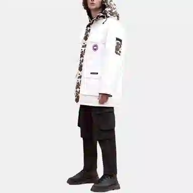 Canada Goose Expedition Camo Parka White