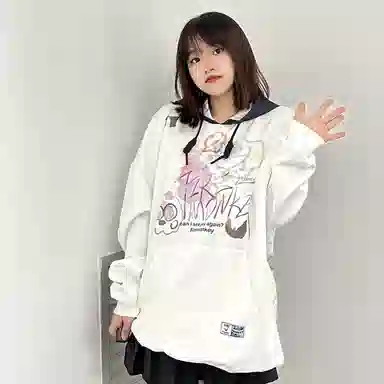 FireMonkey Fun Cartoon Ink Print Sweatshirt