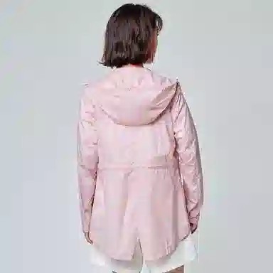 探路者 纯色户外运动休闲防晒轻薄透气连帽皮肤衣 女款