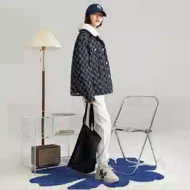 MLB Yankees Detachable Collar Jacket Navy