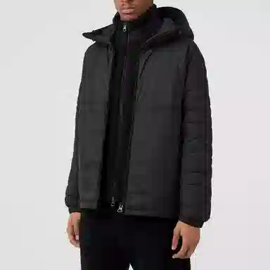 Burberry Quilted Hooded Jacket