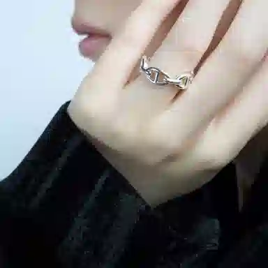 Hermes Chaine d'Ancre Enchainee Ring