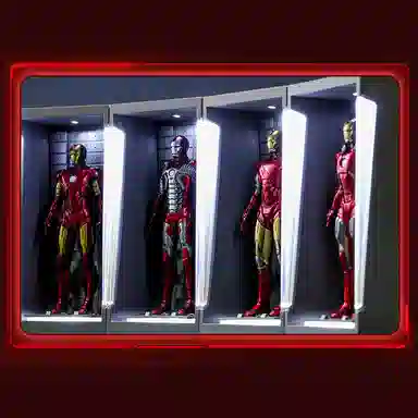 Hot Toys Iron Man Mini Genaku MK1-7 Set