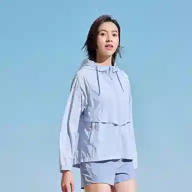 探路者 轻薄透气连帽防晒衣 女款