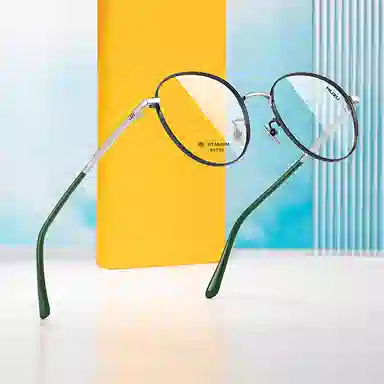MUZU Round Frame Eyeglasses