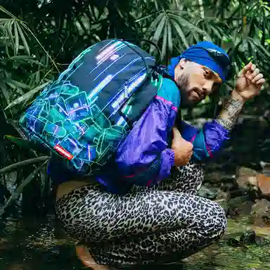 SPRAYGROUND Cyberpunk Neon Backpack