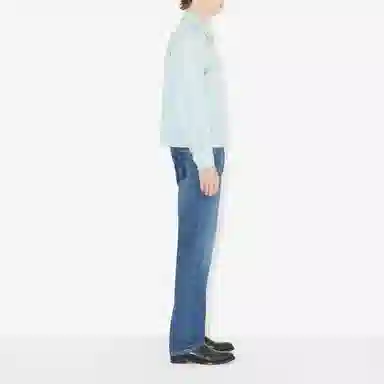 Burberry SS23 Check Print Zip Jacket Blue