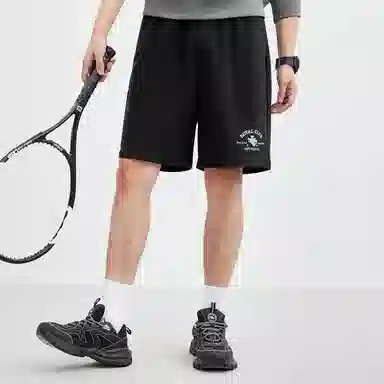 SEPTWOLVES Logo Print Shorts Black