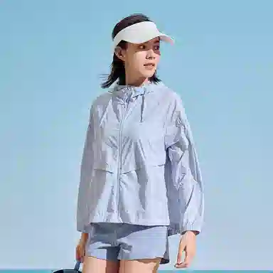 探路者 轻薄透气连帽防晒衣 女款
