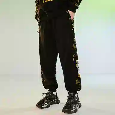 LAMLICKA Black Relaxed Pants