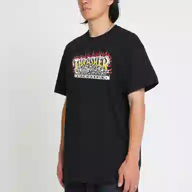 Thrasher Krak Skulls S/S Black