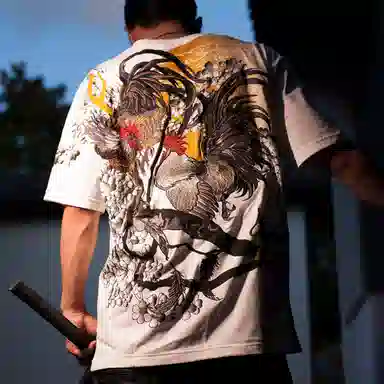 Sansheng Loose Fit Embroidered T-Shirt