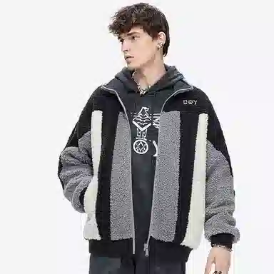 Boy London FW21 Embroidered Knit Jacket Grey
