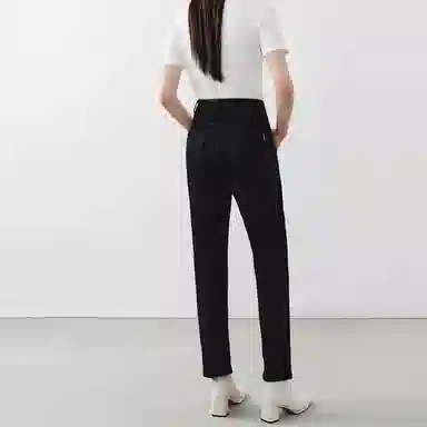 太平鸟 复古直筒烟管牛仔裤 女款