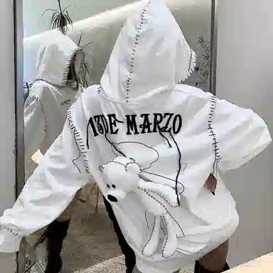 13 DEMARZO Distressed Hoodie
