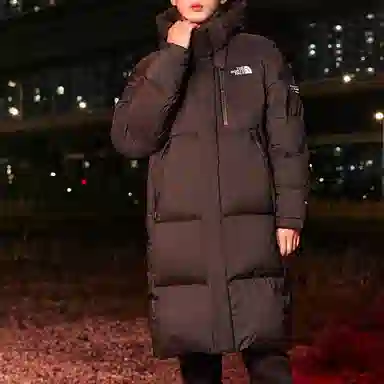 The North Face Logo Hoodie Jacket Black