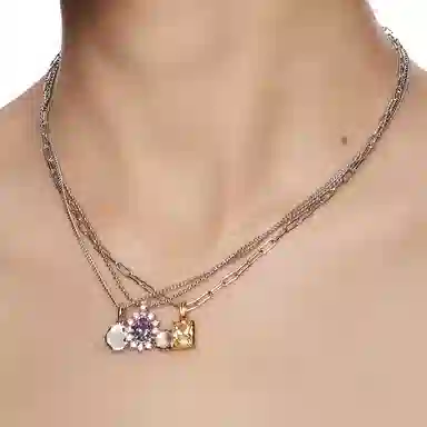 YVMIN Ripples Series S925 Silver Necklace