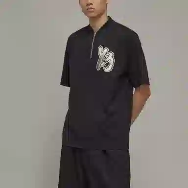 Y-3 SS23 Logo Half-Zip T-Shirt