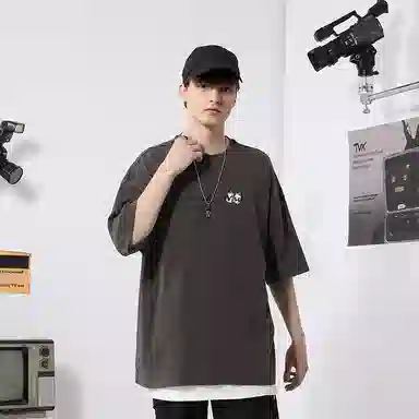 TVX Letter Print Oversized Cotton T-Shirt