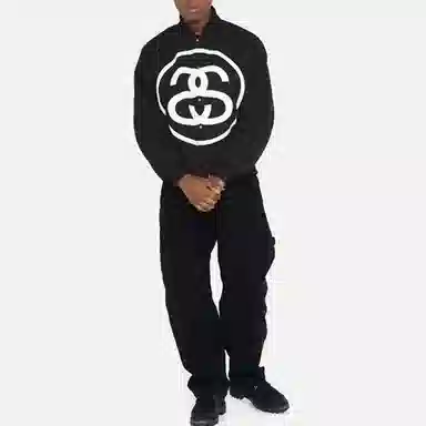 Stussy SS-LINK Varsity Jacket Black